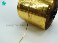 2 milímetros del color oro de rasgón de la tira de la cinta de material de Bopp para la caja del cigarrillo