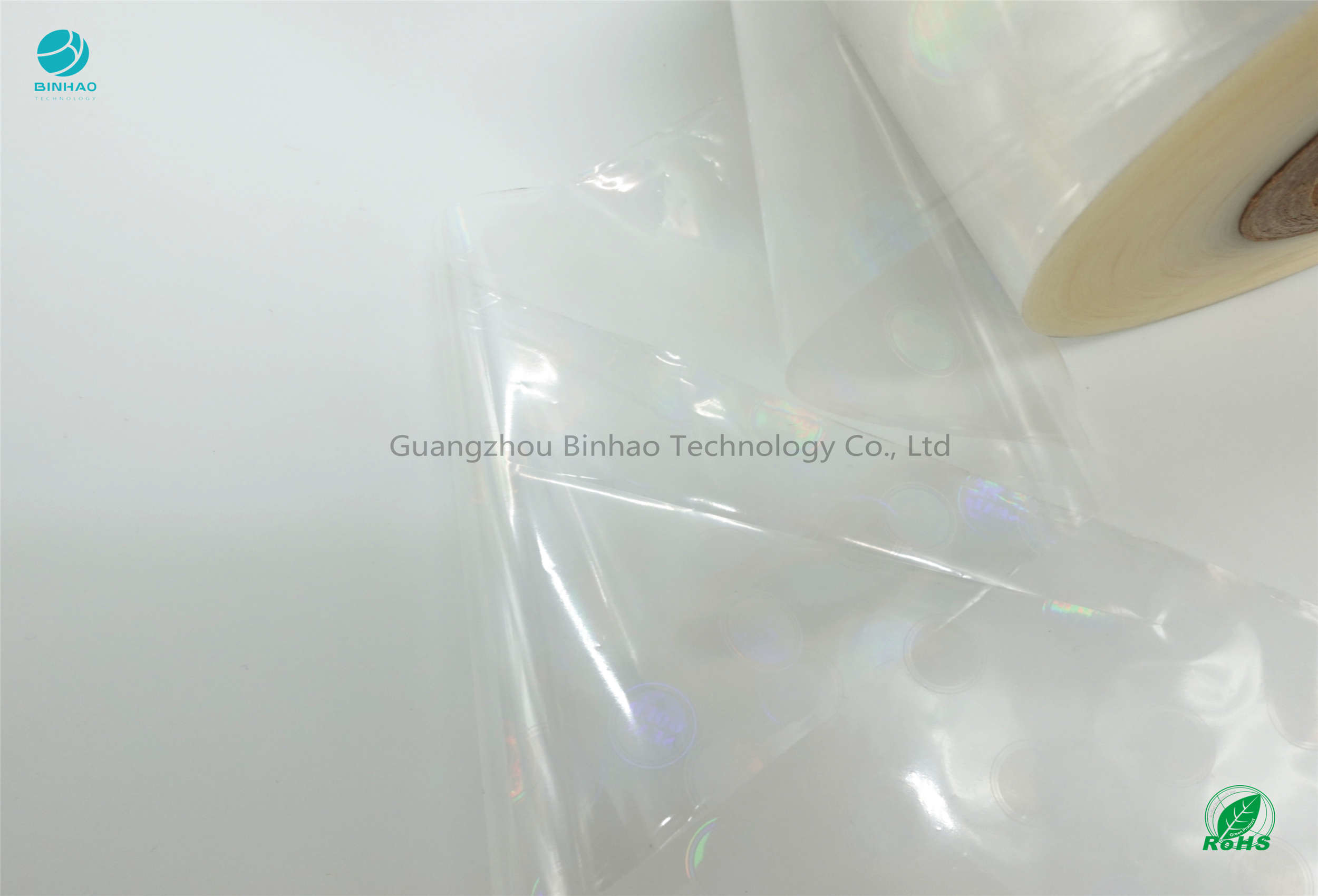 Películas de empaquetado olográficas térmicas en caliente de doble cara del cigarrillo/película de polietileno orientada biaxialmente