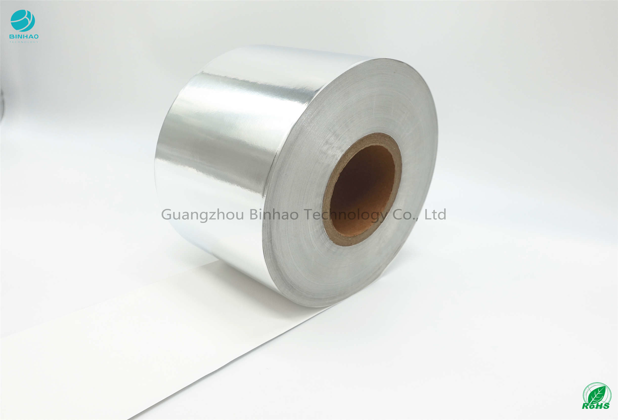 Papel de papel de aluminio de Bobbin Shape Silver Shine Tobacco 55gsm