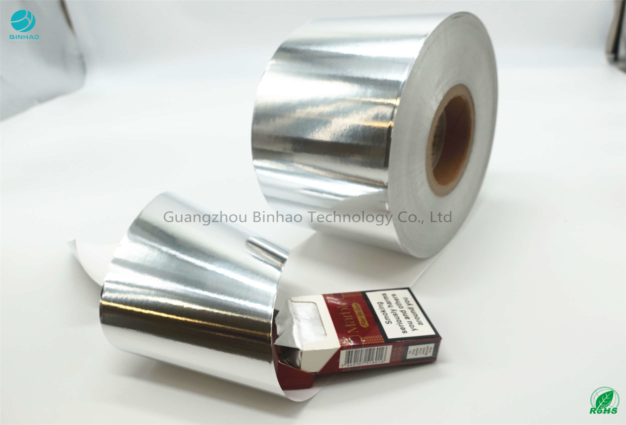Soldadura de color de la plata en caliente del papel de papel de aluminio del tabaco 0.3Mpa de 76m m
