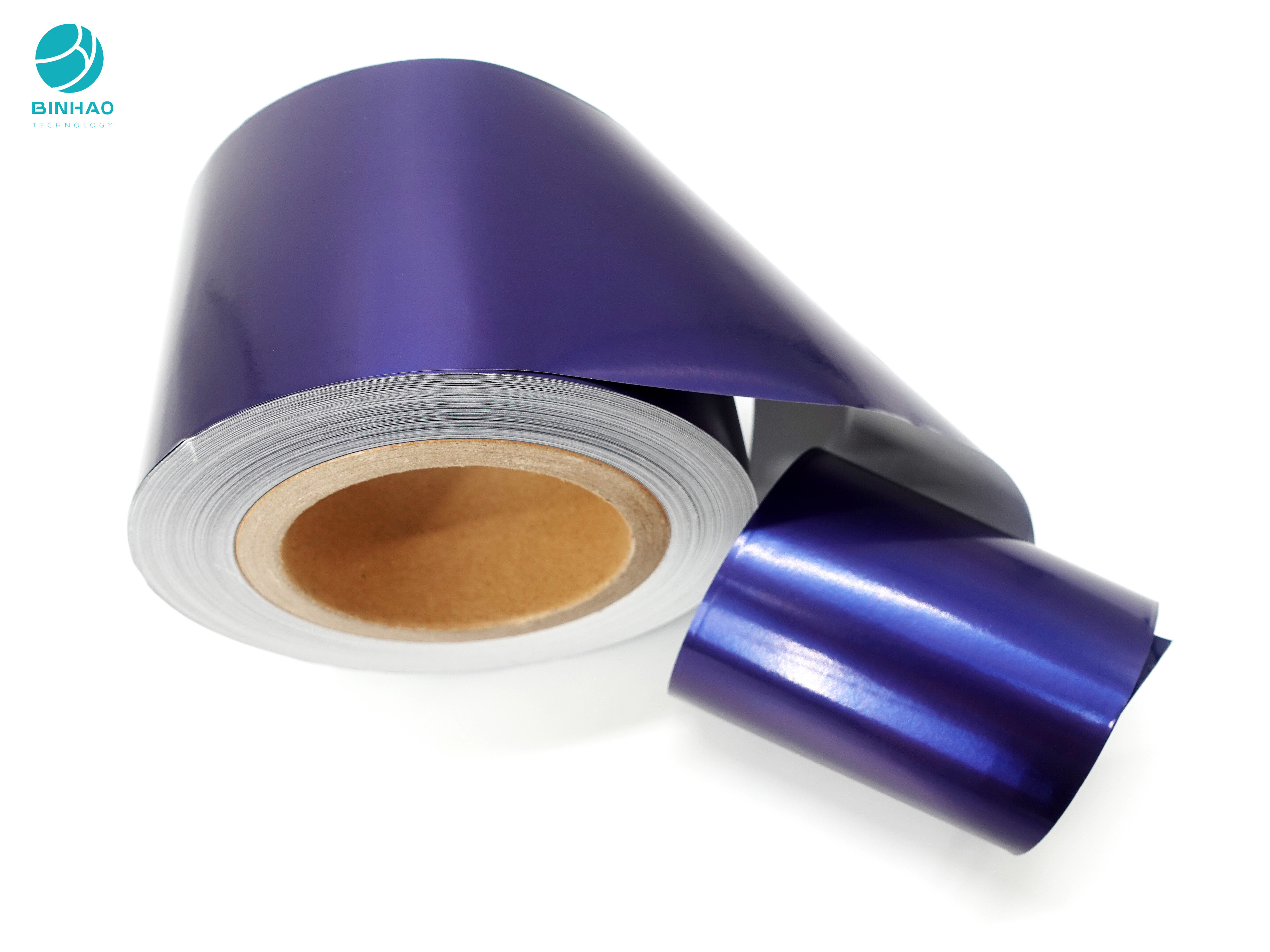 La púrpura brillante 55gsm a prueba de polvo fuma el papel de papel de aluminio para el paquete del cigarrillo