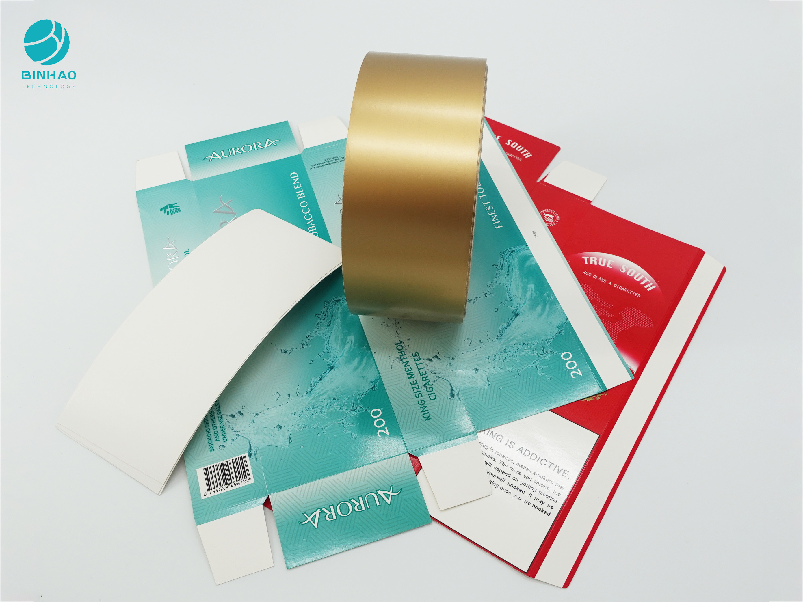 De encargo grabada en relieve modelan las cajas durables del papel de la cartulina para el empaquetado del cigarrillo