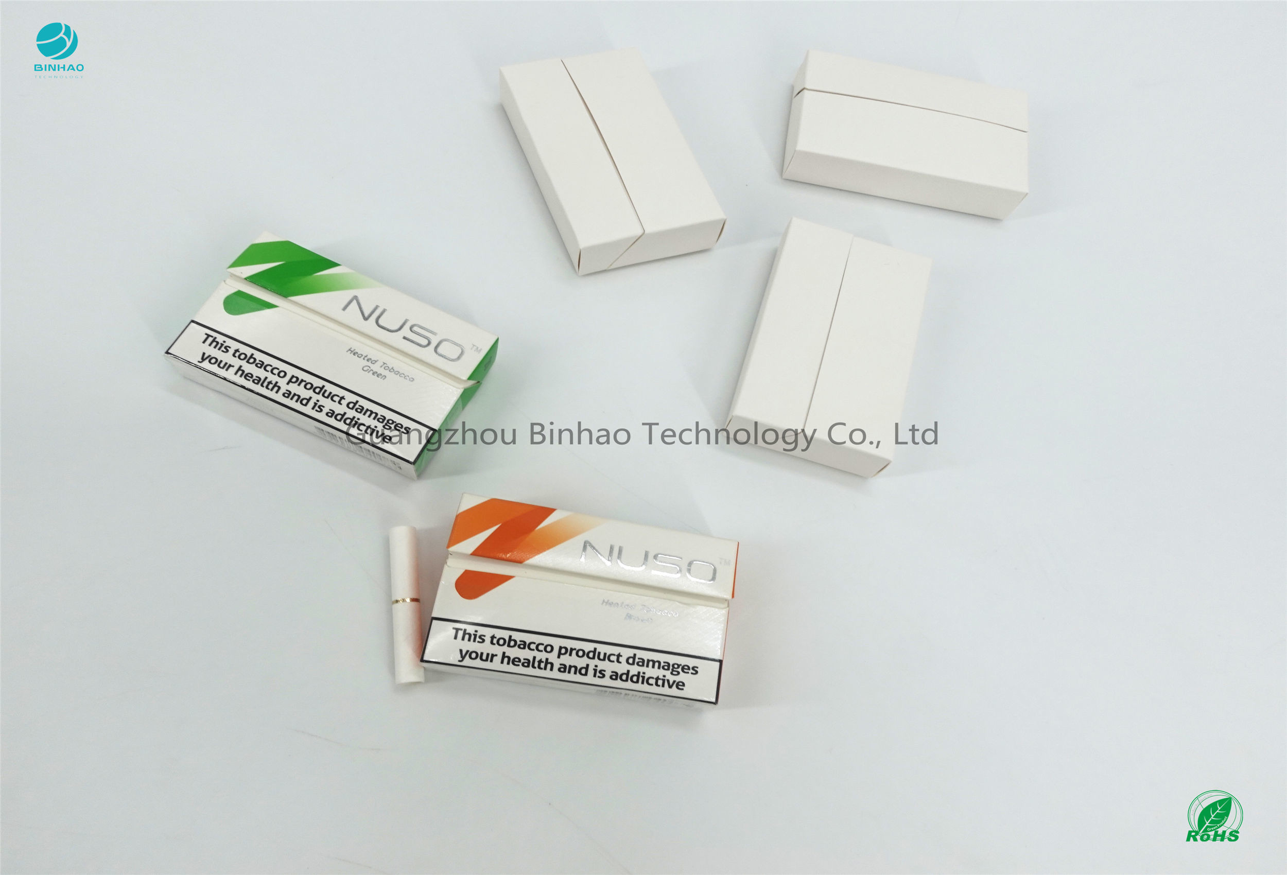 El cartón de los materiales del paquete del E-tabaco conveniente para el sabor sin igual calienta no la quemadura